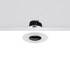 Adjustable 10W Dimmable Baffle LED Downlight in Matt White