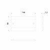 Double Blank Plate technical drawing
