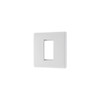 Square Moulded 1 Module Euro Front Plate