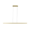 Gold slim strip LED pendant light unlit, 1200mm, dimmable CCT 3000–5000K