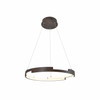 LED Round Pendant Light in  Wooden Finish