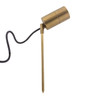 Outdoor garden spike light with adjustable head, IP65, GU10 compatible, Antique Brass finish