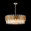 Matt Gold 12 Lamps Crystal Dining Area Chandelier