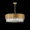 Matt Gold 12 Lamps Crystal Dining Area Chandelier