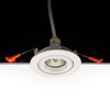 Adjustable GU10 Mini Downlight in Matt White IP20 Ceiling Installation