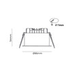 LED Dimmable Fire Rated Downlight Technical Drawing