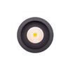 Round Baffle 10W Dimmable LED Recessed Downlight 3000K IP44 in Matt Black