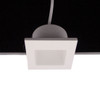 Dimmable 3W Square LED Wall Light IP44 Cool White Temperature