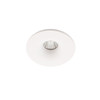 6W Mini Downlight in White – Bottom view, Dimmable LED, Fire Rated, IP65, 4000K natural white