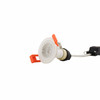 12V Mini Downlight in Matt White with optional GU10 lamp holder inserted