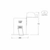 Technical Drawing of Fire Rated GU10 Downlight IP20 – Dimensions, Cutout, Recess Depth