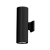 Up/Down Double Beam LED Wall Light in Matt Black IP54