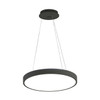 Black drum pendant light AR8851/C600ABLK 600mm diameter shown unlit with suspension cables