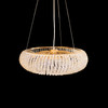 Crystal Pendant Mount Chandelier in French Gold 8 Lamps
