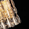 Crystals on wall light