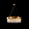 Large Home or Commercial Crystal Chandelier in Gold