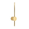 Wall Light Satin Brass Cane Shaped with Circle Wall Mount