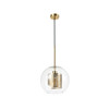 Retro Style Glass Ball Ceiling Pendant Light Switched Off