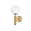 Spherical Opal Modern Luxury Scone Wall Light Switched Off