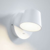 LED Compact Switched Wall Light Reading Light Illuminating to the Left, minimalist light