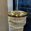 Spiral Tiered Crystal Chandelier in Gold E27, Interior Lighting