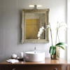 Dayton Shaver Wall Light in Polished Chrome Bathroom Above the Mirror Installation