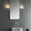 Arezzo Wall Bathroom Wall Light in Polished Chrome Bathroom Mirror Both Sides Installation