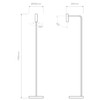 Enna Floor LED Standing Lamp Drawing