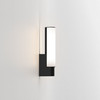 Kyoto LED in Matt Black Bathroom Wall Light IP44