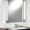 LED Bathroom Shaver Light in Polished Chrome, Bathroom Installation
