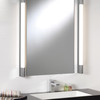 LED Bathroom Shaver Light in Polished Chrome, Bathroom Installation