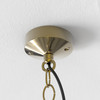 Homefield Pendant 240 in Natural Brass