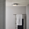 Dakota 300 in Polished Chrome Bathroom Ceiling Flush Light Bathroom Ceiling Installation