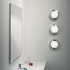 Dakota 180 in Polished Chrome Wall Bathroom Light 3 lights Installed Vertically