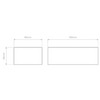 Kappa LED Bathroom Wall Light in IP44, Technical Drawing