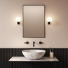 Sagara Bathroom Wall Light with Sphere Shaped Bathroom Mirror Sides Installation Pastel Interior
