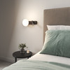 Zeppo Reader in Matt Nickel Dual Light Source LED Wall Light