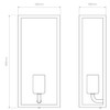 Messina 160 II wall lantern drawing