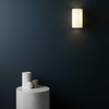 Cyl 200 in White Glass Wall Light Dark