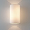 Cyl 260 in White Glass Wall Light