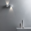 Parma 110 Wall One Way Washer Light n Plaster White Interior Installation