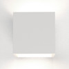Pienza 165 Up and Down Wall Light in Plaster Front Image Switched On