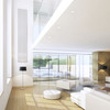 Trimless Round Adjustable LED Downlight Living Space Installation