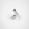 Trimless Round Fixed Downlight in Matt White