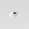 Trimless Round Adjustable Downlight in Matt White