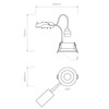 Minima Round Adjustable Slim Trim Downlight Technical Drawing