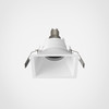 Minima Slimline Square Fixed Fire-Rated IP65 in Matt White