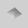 Blanco Square Fixed Plaster Recessed Downlight GU10 Switched Off