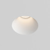 Blanco Round Fixed Plaster Recessed Downlight GU10 Switched On