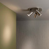 Ascoli Triple Round Adjustable Spotlights GU10 Ceiling Installation